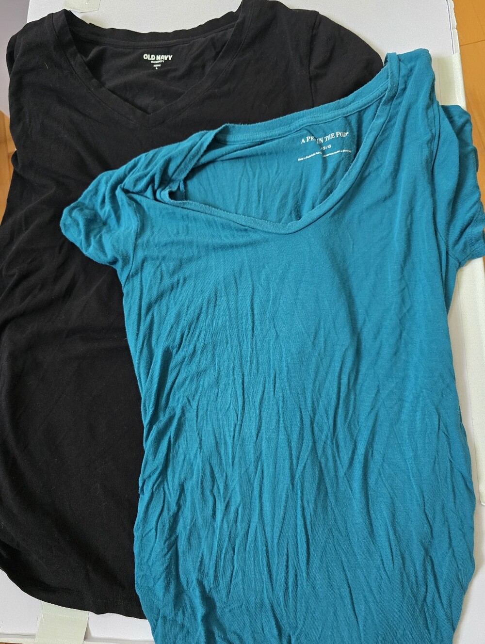Maternity Top Bundle Teal And Black Large